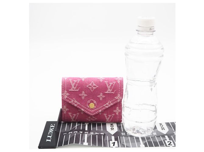 Cartera Victorine Monogram Denim Louis Vuitton Rosa Fucsia - vista 3