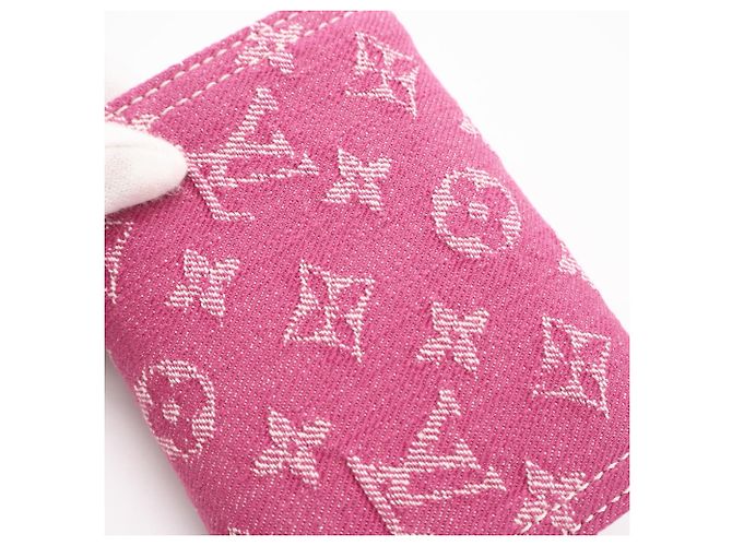 Cartera Victorine Monogram Denim Louis Vuitton Rosa Fucsia - vista 4