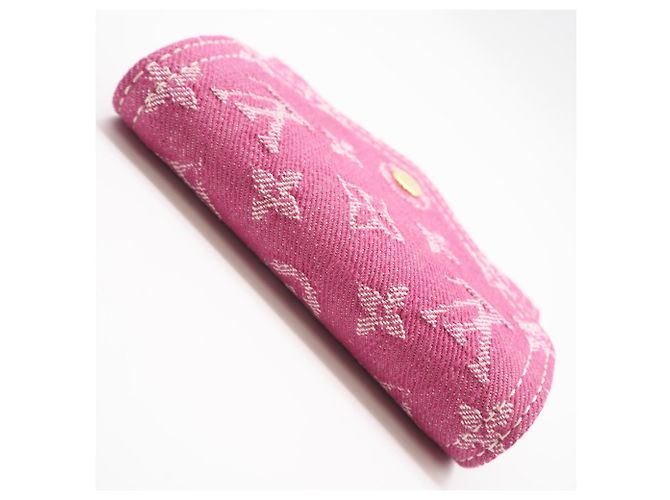 Cartera Victorine Monogram Denim Louis Vuitton Rosa Fucsia - vista 5