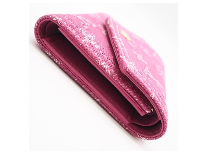 Cartera Victorine Monogram Denim Louis Vuitton Rosa Fucsia - vista 8