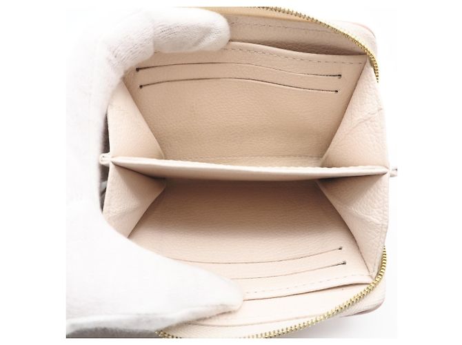 Louis Vuitton Monogram Empreinte Zippy Münzbeutel Beige - Ansicht 10