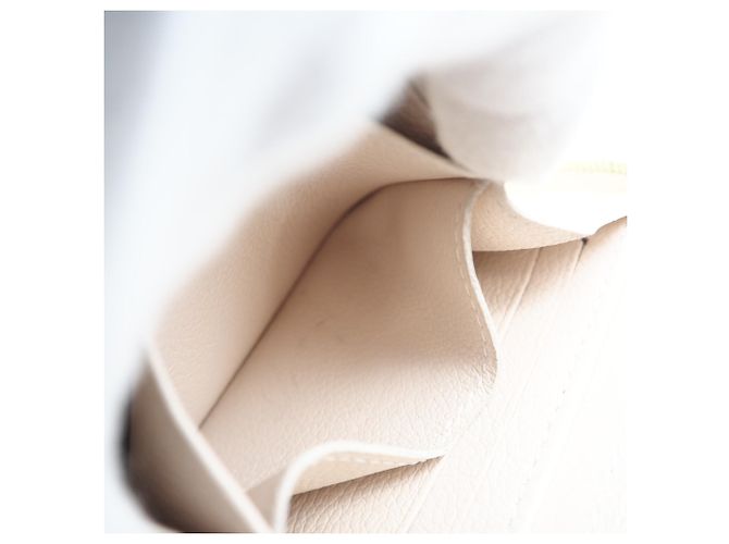 Louis Vuitton Monogram Empreinte Zippy Münzbeutel Beige - Ansicht 12