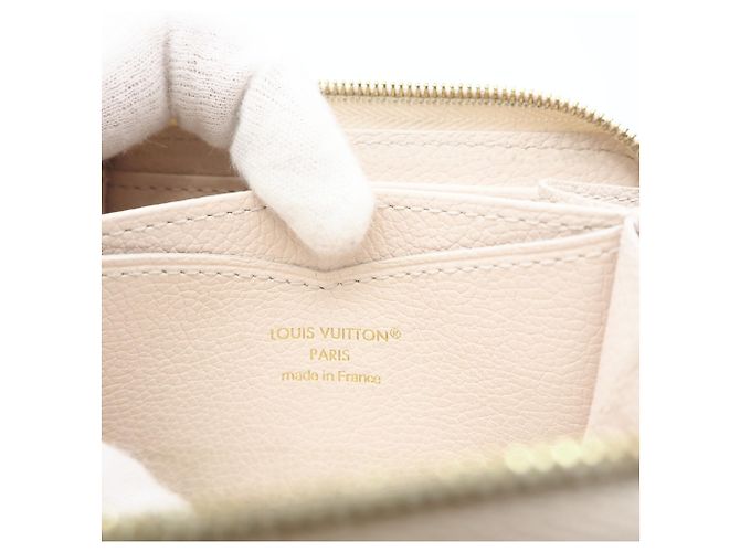 Louis Vuitton Monogram Empreinte Zippy Münzbeutel Beige - Ansicht 13
