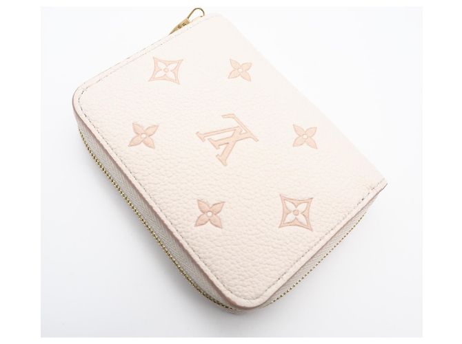 Louis Vuitton Monogram Empreinte Zippy Münzbeutel Beige - Ansicht 2
