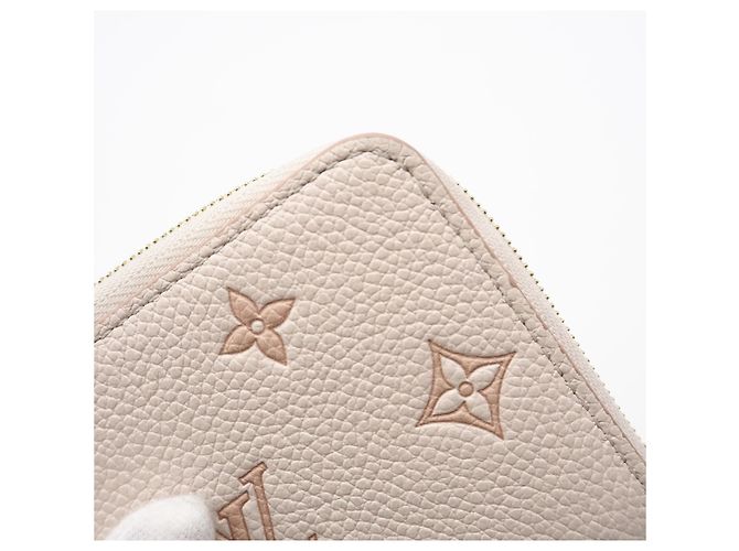 Louis Vuitton Monogram Empreinte Zippy Münzbeutel Beige - Ansicht 9