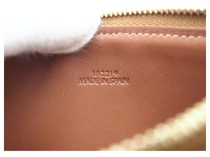 Tarjetero y monedero en lona jacquard Anagram Loewe Castaño Crudo - vista 11