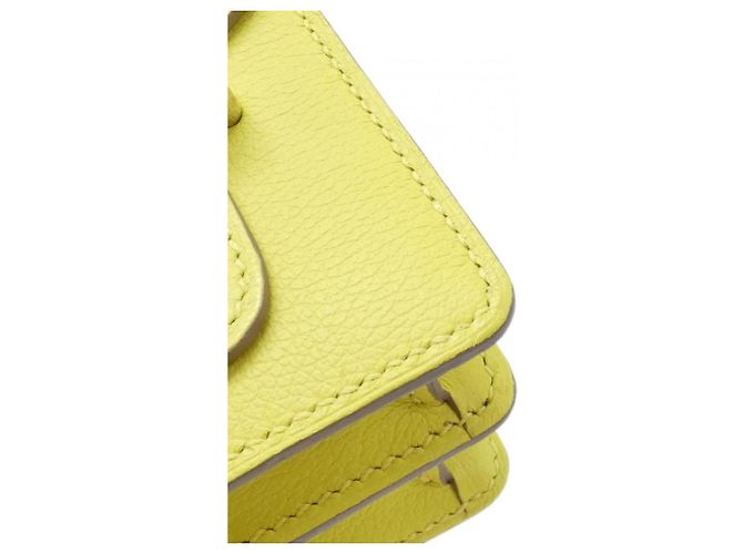 Hermès Borsa a tracolla Hermes Louli MINI 070510CK D'oro Giallo - vista 3