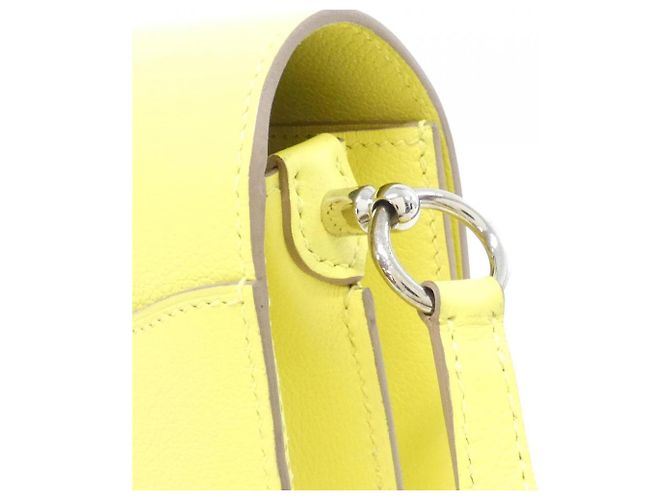 Hermès Borsa a tracolla Hermes Louli MINI 070510CK D'oro Giallo - vista 5