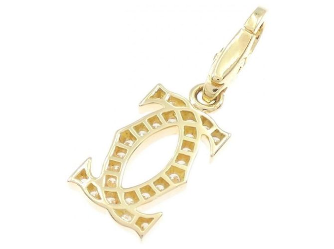 Collana con pendente Cartier 2C Charm D'oro - vista 2