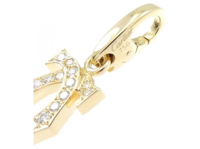 Collana con pendente Cartier 2C Charm D'oro - vista 3