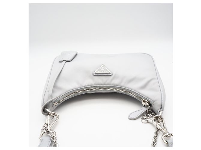 Borsa a tracolla Prada Re-Nylon Logo Fiordarizo Marrone - vista 7