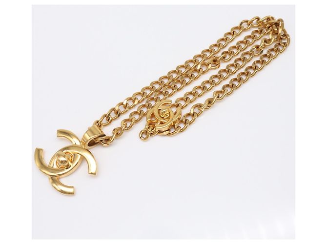 Collana CHANEL Coco Mark Turnlock GP - Gold D'oro - vista 2