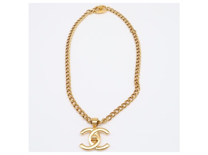 Collana CHANEL Coco Mark Turnlock GP - Gold D'oro - vista 7