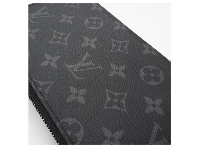 Louis Vuitton Monogram Eclipse Zippy Organizer NM M82081 Marrone Nero - vista 4