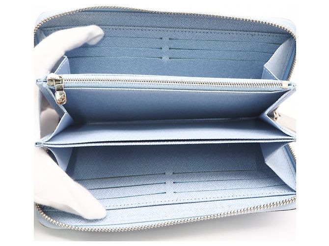 Cartera Louis Vuitton Epi Zippy en Blue Nuage Azul - vista 10