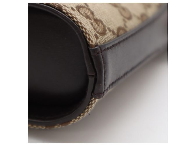 Borsa a tracolla mini bucket Gucci GG Canvas Marrone Multicolore - vista 9