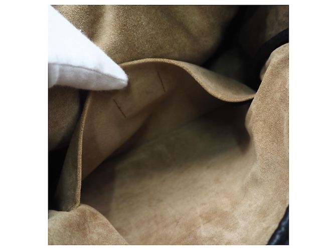 Borsa a tracolla Loewe in pelle di vitello Supple Grain Nero - vista 13