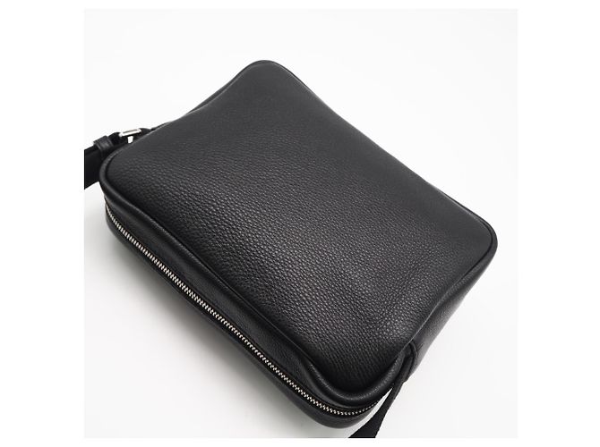 Borsa a tracolla Loewe in pelle di vitello Supple Grain Nero - vista 2