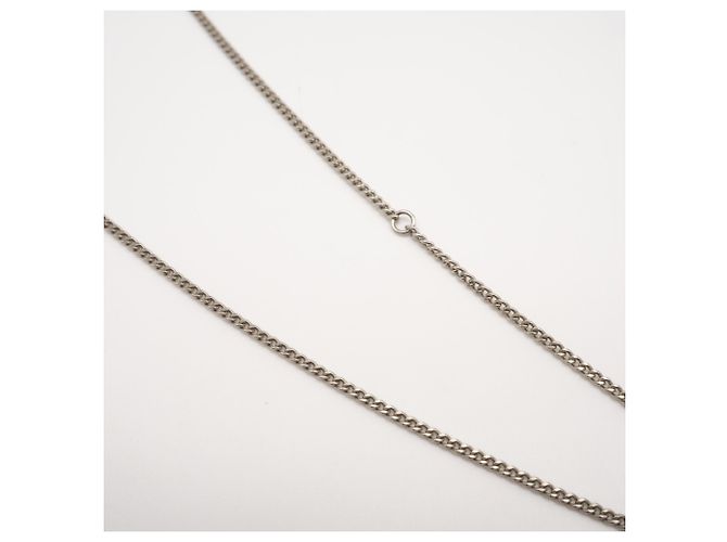 Chanel Coco Mark Strass-Halskette Silber - Ansicht 4