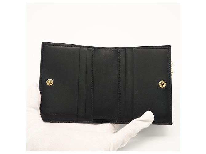Triomphe Céline Cartera compacta de piel de becerro granulada Celine Negro - vista 10