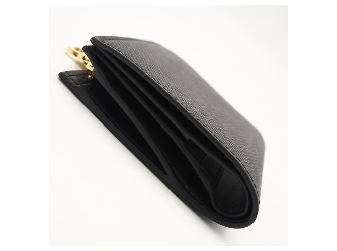 Triomphe Céline Cartera compacta de piel de becerro granulada Celine Negro - vista 7