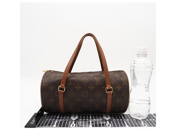 Borsa Louis Vuitton Monogram Papillon 26 Marrone - vista 3
