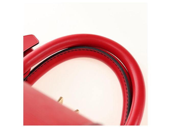 LOUIS VUITTON Epi Keepall 55 Borsa Boston Rossa M42957 LV Auth 189584V Rosso - vista 14
