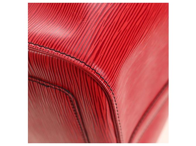 LOUIS VUITTON Epi Keepall 55 Borsa Boston Rossa M42957 LV Auth 189584V Rosso - vista 17