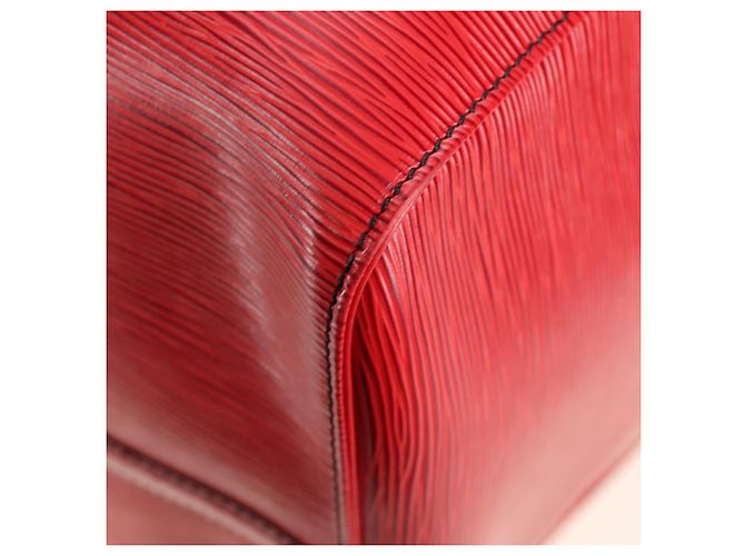 LOUIS VUITTON Epi Keepall 55 Borsa Boston Rossa M42957 LV Auth 189584V Rosso - vista 18