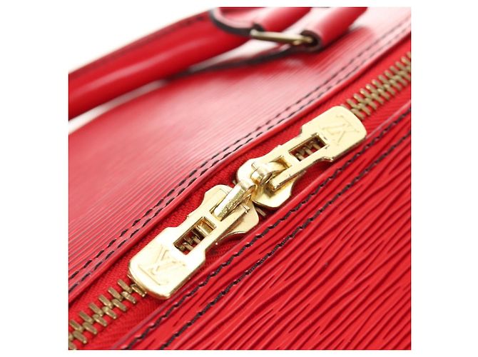LOUIS VUITTON Epi Keepall 55 Borsa Boston Rossa M42957 LV Auth 189584V Rosso - vista 21