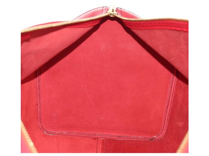 LOUIS VUITTON Epi Keepall 55 Borsa Boston Rossa M42957 LV Auth 189584V Rosso - vista 22