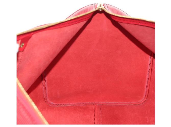 LOUIS VUITTON Epi Keepall 55 Borsa Boston Rossa M42957 LV Auth 189584V Rosso - vista 23