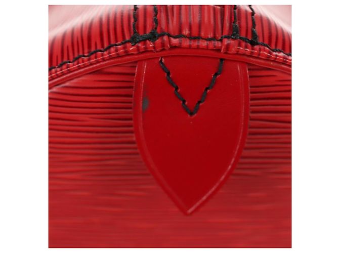LOUIS VUITTON Epi Keepall 55 Borsa Boston Rossa M42957 LV Auth 189584V Rosso - vista 4