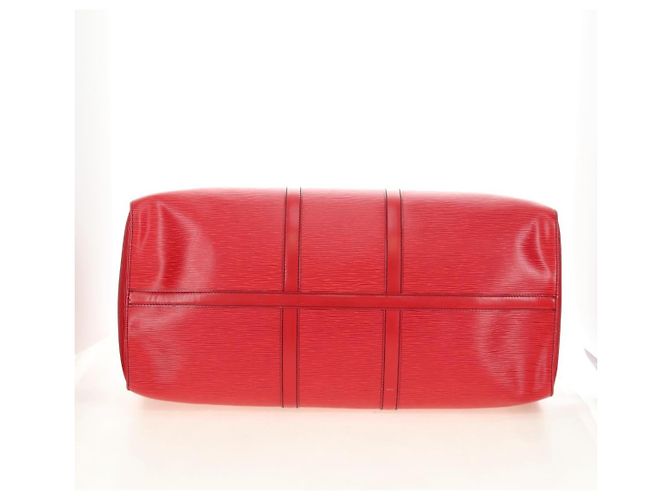 LOUIS VUITTON Epi Keepall 55 Borsa Boston Rossa M42957 LV Auth 189584V Rosso - vista 7