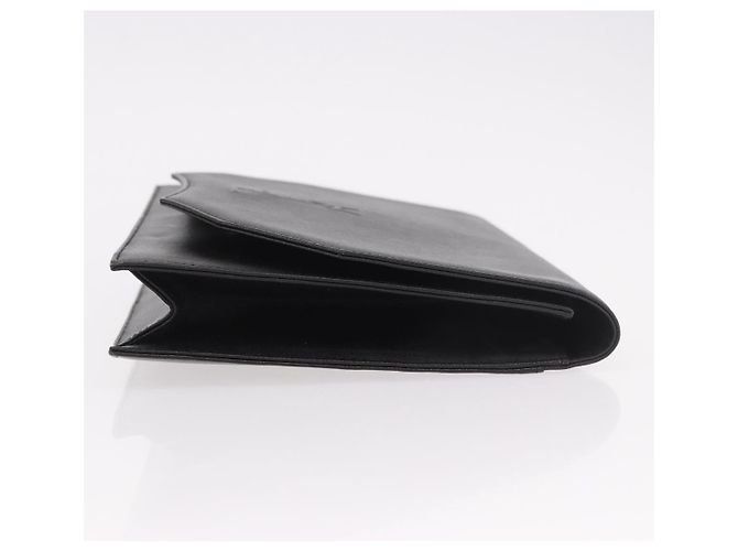 Clutch SAINT LAURENT in pelle nera con dettagli dorati Auth 190126A Nero D'oro - vista 3
