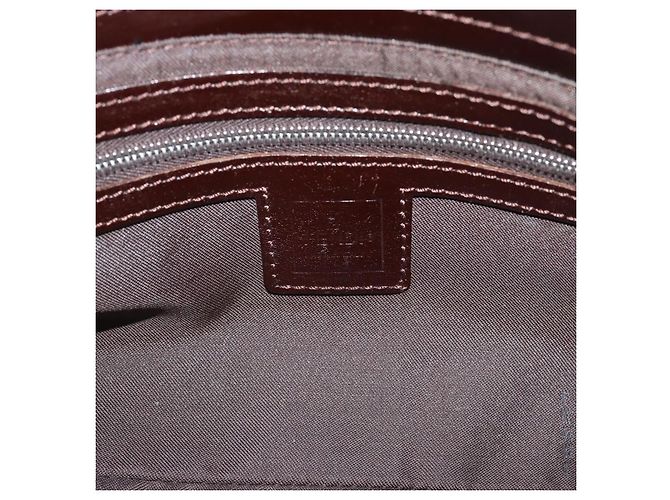 FENDI Zucca Canvas Mamma Baguette Borsa a Spalla Nero Marrone Auth 190180SAV - vista 19