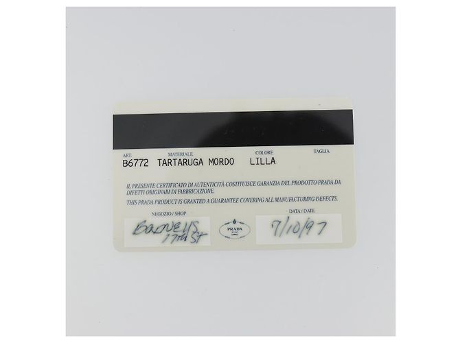 Bolsa de mão PRADA de couro roxo prata Auth am12034V - vista 11