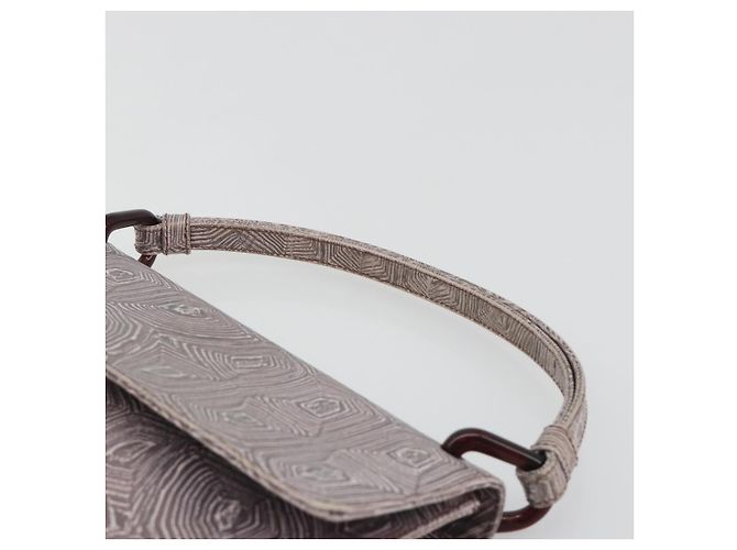 Bolsa de mão PRADA de couro roxo prata Auth am12034V - vista 14