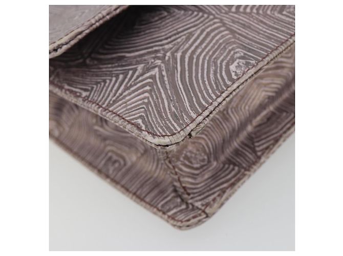 Bolsa de mão PRADA de couro roxo prata Auth am12034V - vista 15