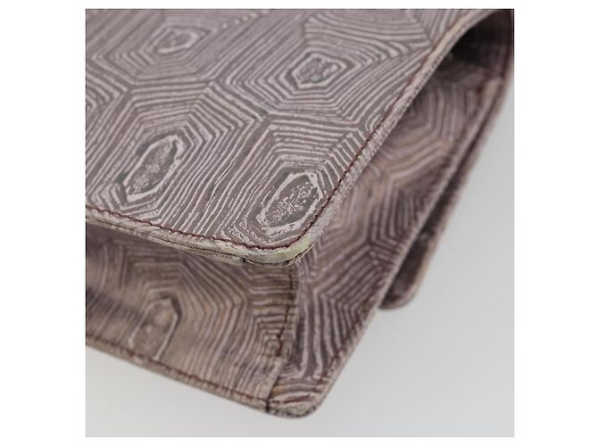 Bolsa de mão PRADA de couro roxo prata Auth am12034V - vista 16