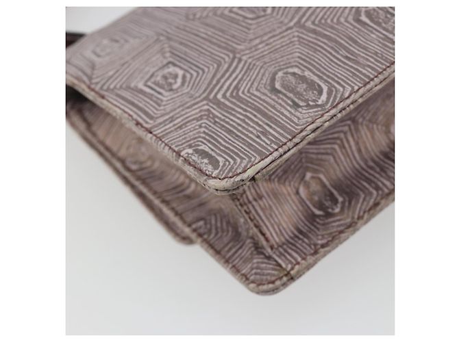 Bolsa de mão PRADA de couro roxo prata Auth am12034V - vista 17
