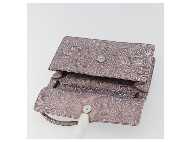 Bolsa de mão PRADA de couro roxo prata Auth am12034V - vista 18