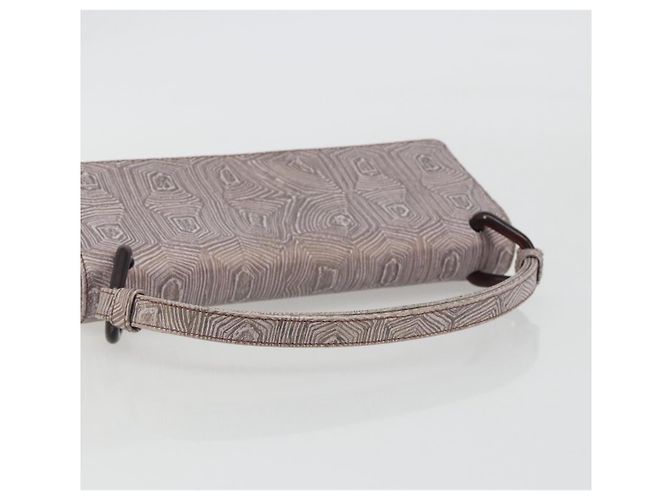 Bolsa de mão PRADA de couro roxo prata Auth am12034V - vista 7