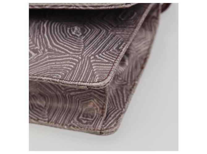 Bolsa de mão PRADA de couro roxo prata Auth am12034V - vista 8