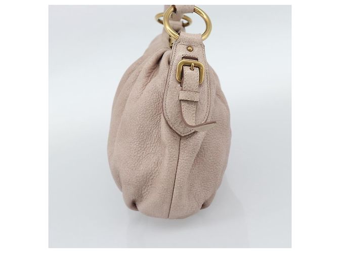 Borsa a tracolla con catena PRADA in pelle Vittero Dino rosa e oro autentica 189816A D'oro - vista 4