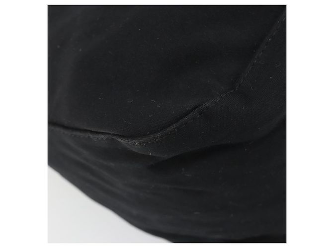 FENDI Handtasche Baumwolle Schwarz Silber Auth mr2595 - Ansicht 15
