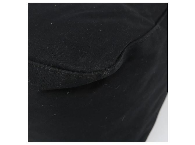 FENDI Handtasche Baumwolle Schwarz Silber Auth mr2595 - Ansicht 16