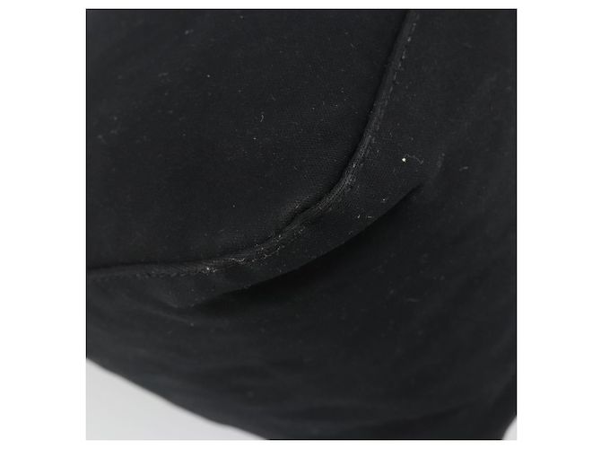 FENDI Handtasche Baumwolle Schwarz Silber Auth mr2595 - Ansicht 17