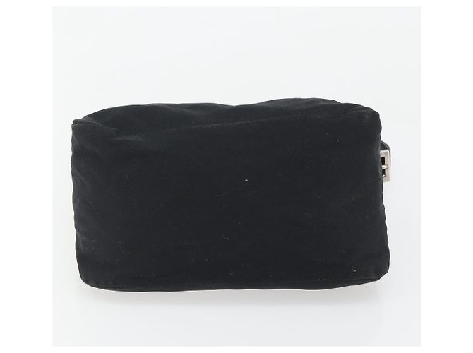 FENDI Handtasche Baumwolle Schwarz Silber Auth mr2595 - Ansicht 5
