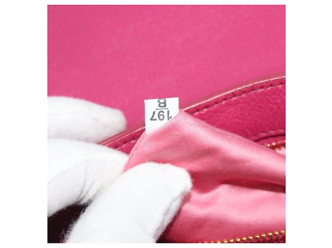 Borsa a Spalla Miu Miu in Pelle Rosa e Oro Auth 190333A D'oro - vista 12
